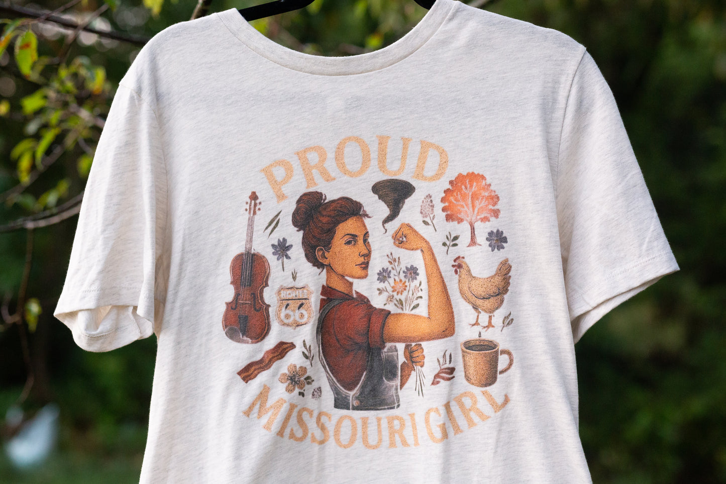 PROUD MISSOURI GIRL T SHIRT (COZY COTTAGE CORE)