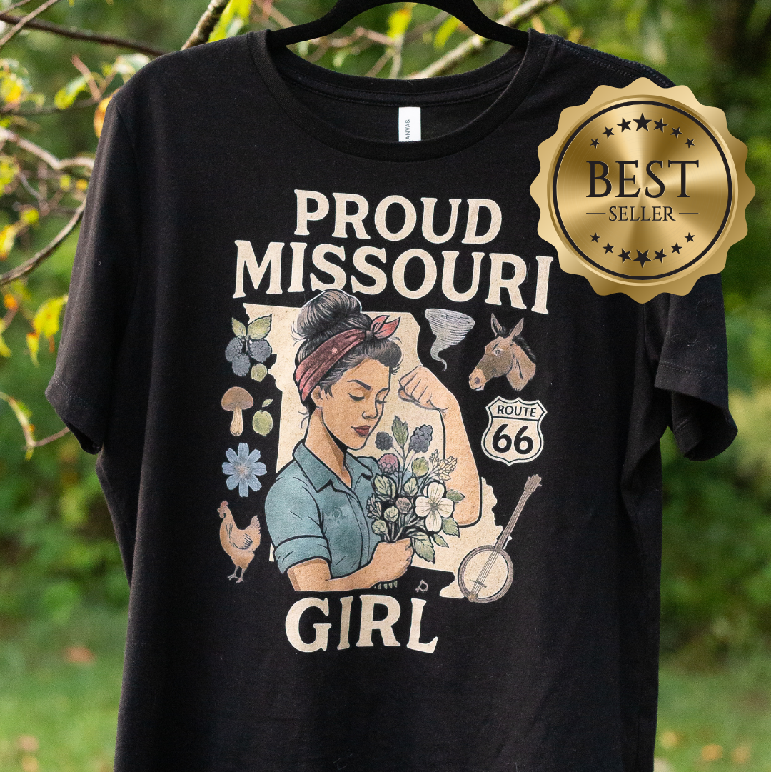PROUD MISSOURI GIRL IN BLACK (Rosie the Riveter)