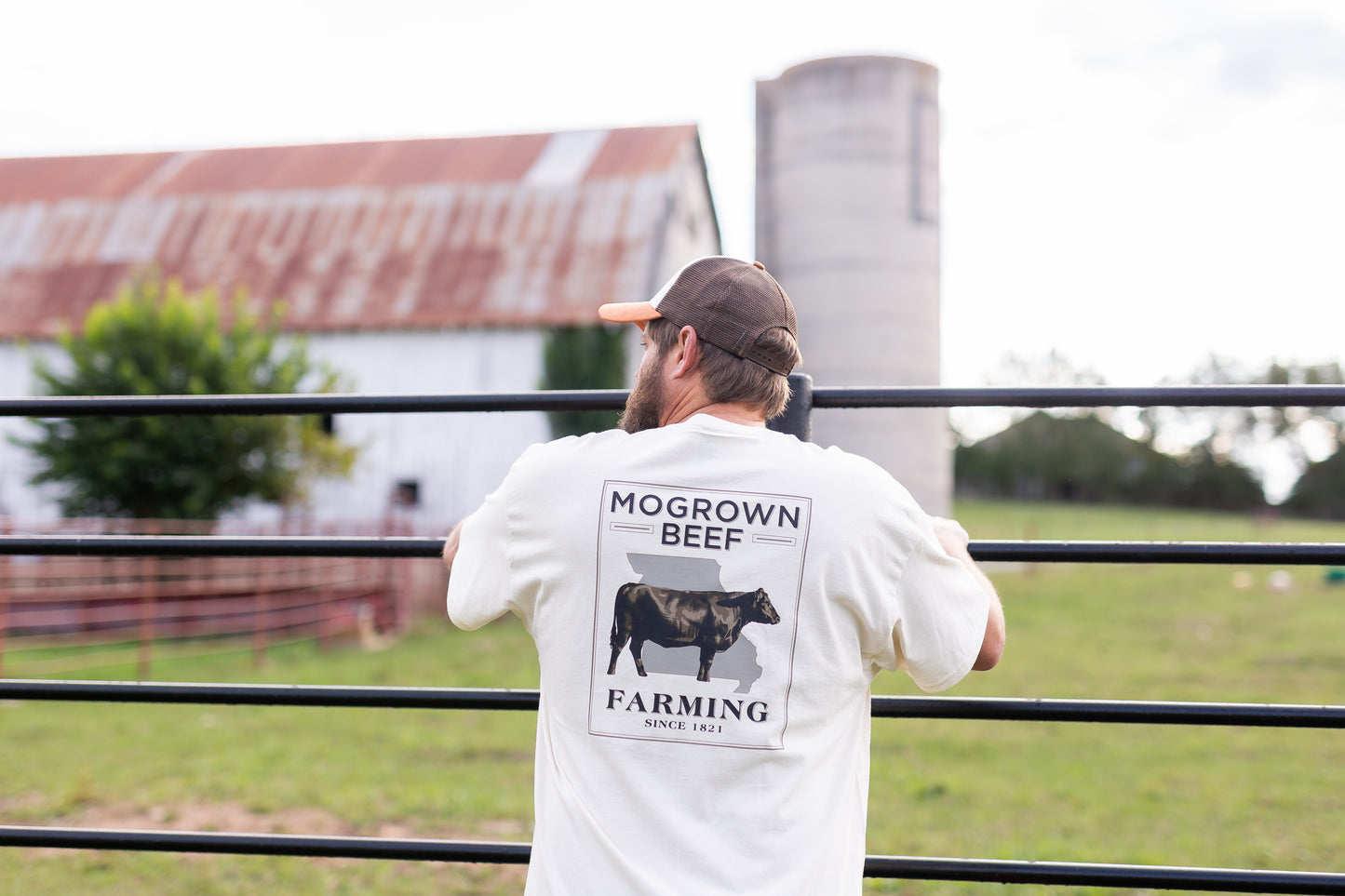 MOGROWN BEEF MISSOURI CATTLE FARMER T SHIRT