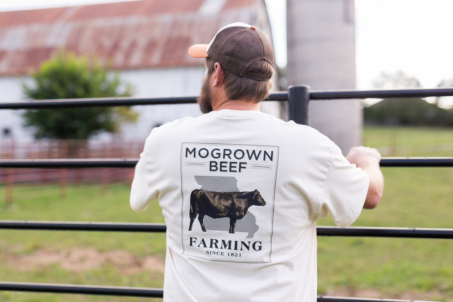 MOGROWN BEEF MISSOURI CATTLE FARMER T SHIRT