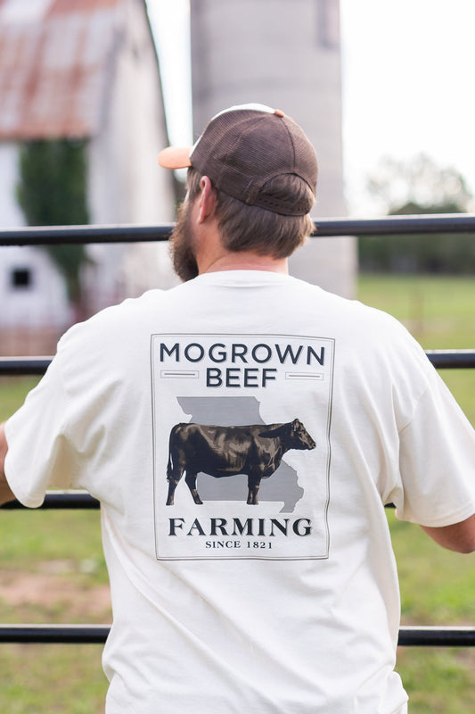 MOGROWN BEEF MISSOURI CATTLE FARMER T SHIRT