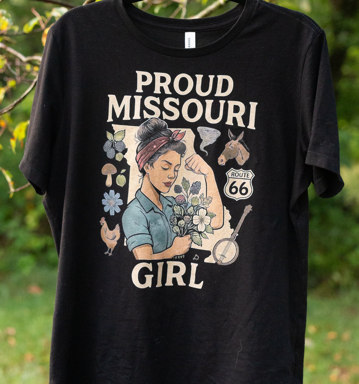PROUD MISSOURI GIRL IN BLACK (Rosie the Riveter)