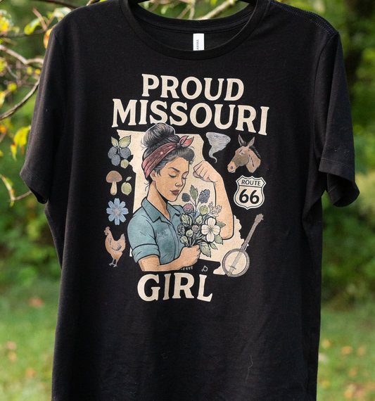PROUD MISSOURI GIRL IN BLACK (Rosie the Riveter)