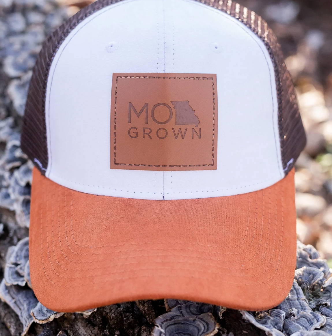 MoGrown Patch Hat Camel & White (Wholesale)