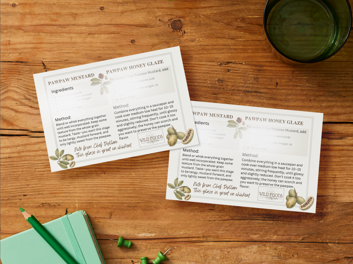 Forage the Ozarks Bundle (T Shirt, Hat & Recipe Card) with Wild Foods By Dyllan