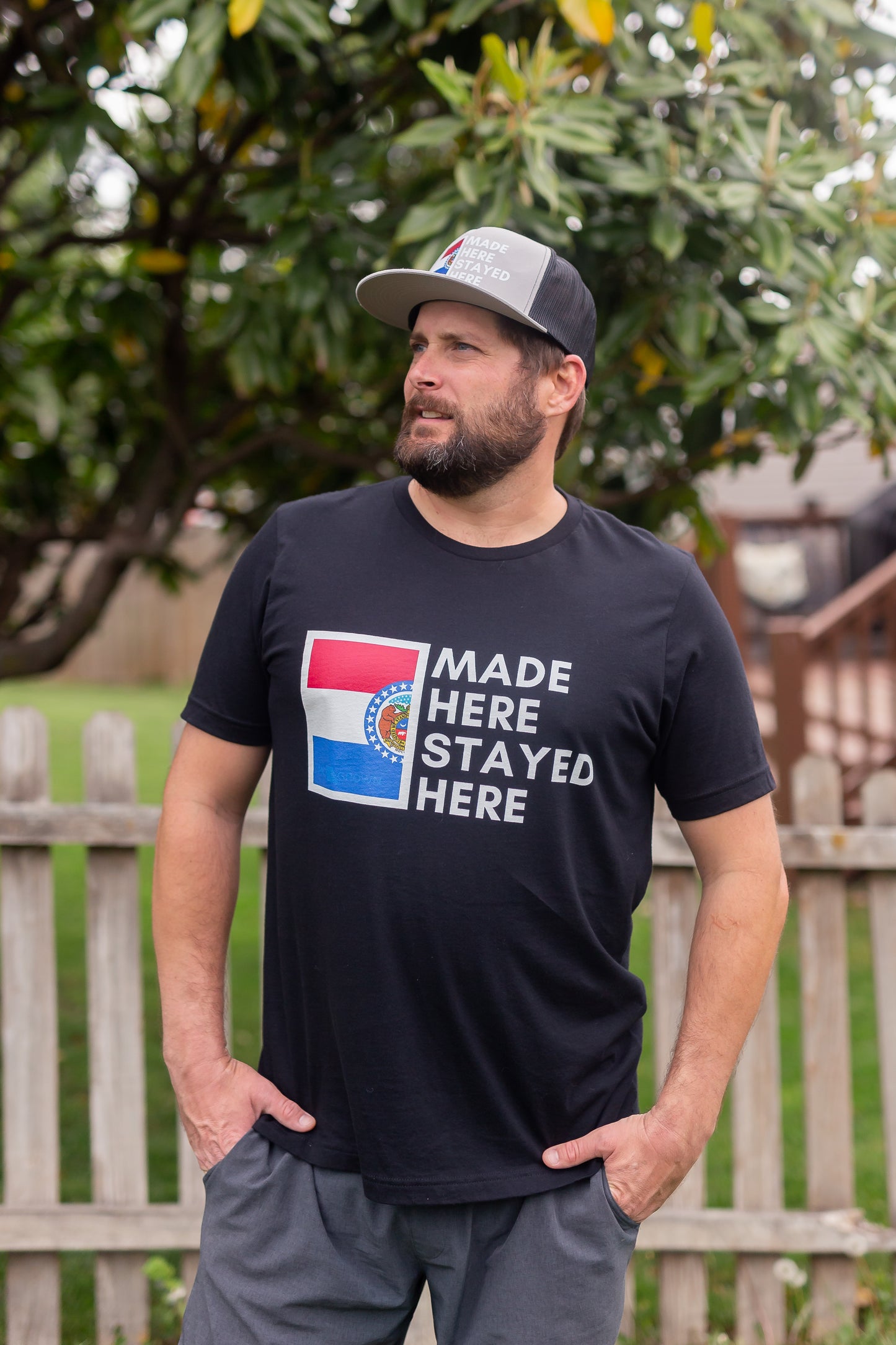 "Made Here Stayed Here" T Shirt